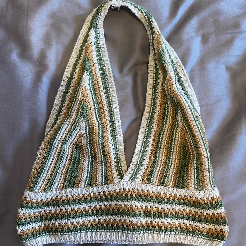 Striped Crochet Top